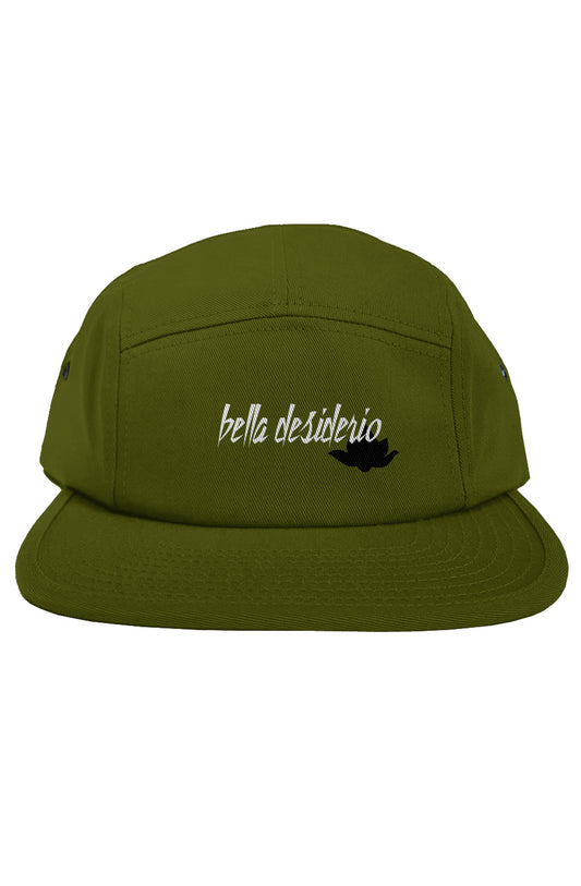 green 5 panel w white BD black lotus