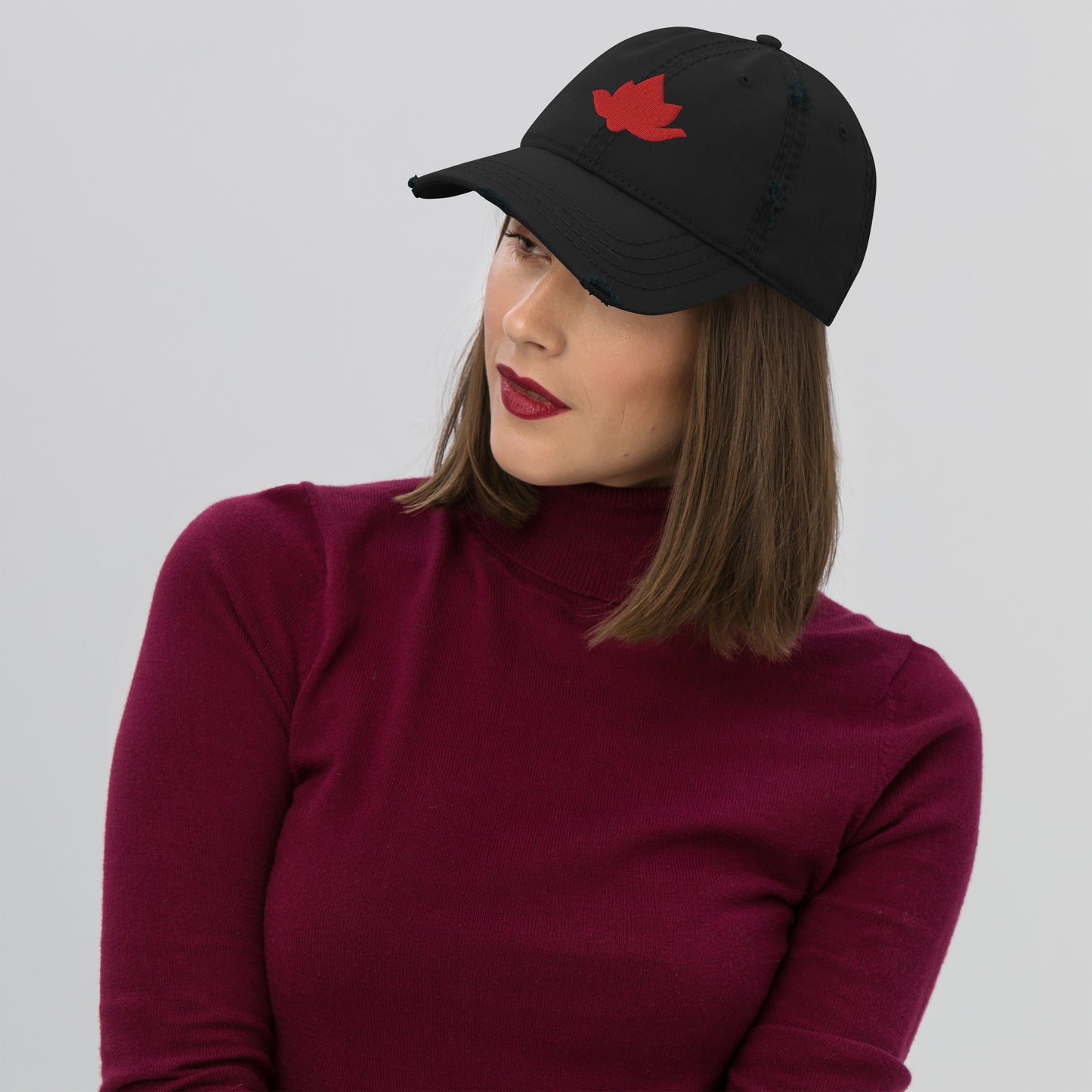 BD - Lotus - Distressed Dad Hat